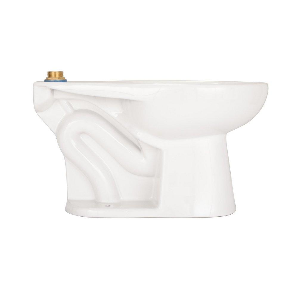 Zurn White Elongated Toilet Bowl 