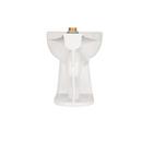 Zurn White 1.1 gpf Elongated Floor Mount Two Piece Toilet Bowl 