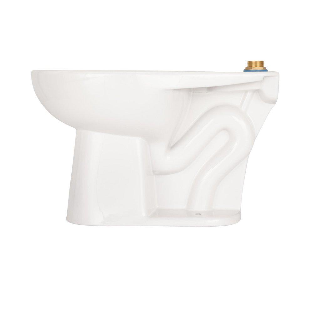 Zurn White 1.1 gpf Elongated Floor Mount Two Piece Toilet Bowl 