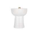 1.1 gpf Elongated Floor Mount Two Piece Toilet Bowl in White
