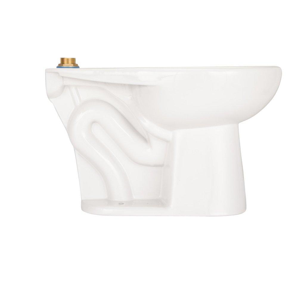 Zurn White 1.1 gpf Elongated Floor Mount Two Piece Toilet Bowl 