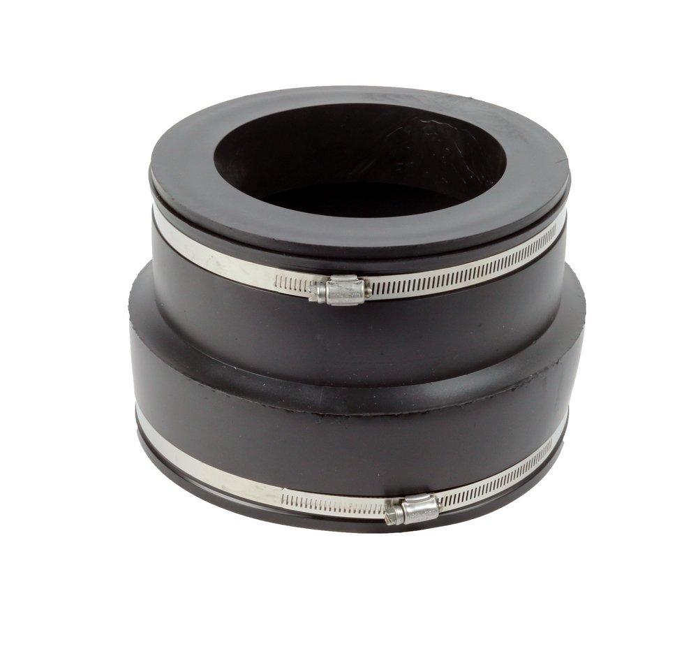 Fernco Corrugated x Cast Iron Reducing PVC Flexible Adapter 