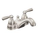 Moen Spot Resist Stainless Bathroom Sink Faucet with Double Lever Handle 