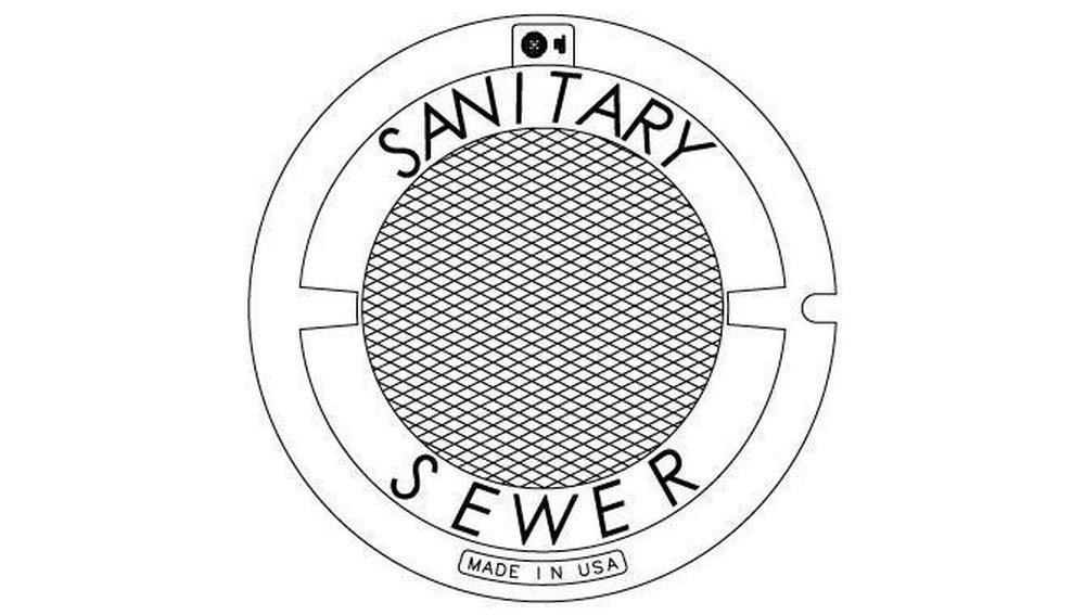 EJ Asphalt Black Sewer Cover 