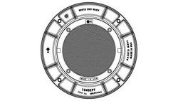 39 in. Gray Iron Frame and Cover Assembly