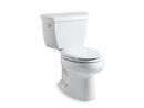 KOHLER White 1.28 gpf Elongated Two Piece Toilet 