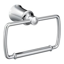 Rectangular Closed Towel Ring in Polished Chrome
