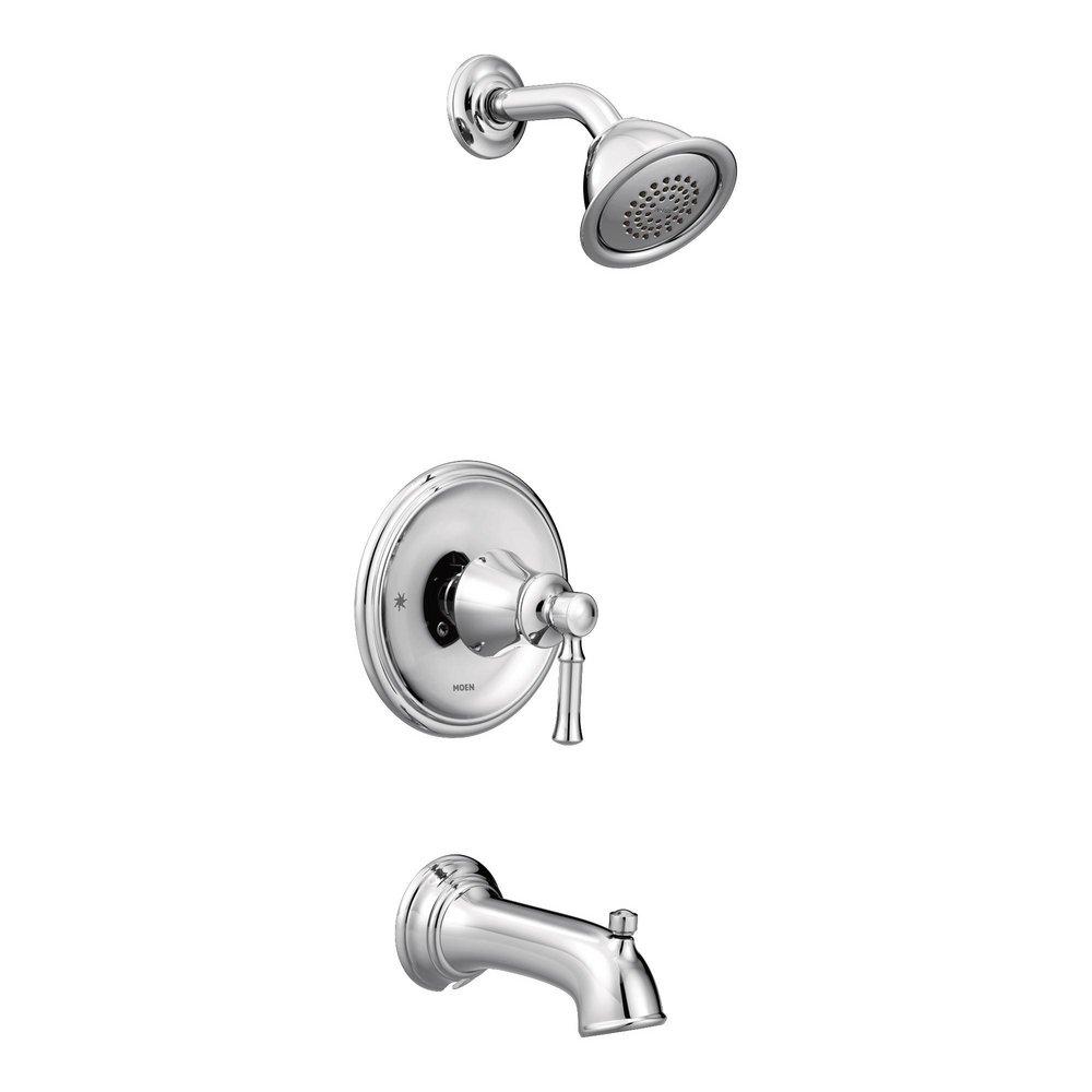 Moen Chrome Single Handle Single Function Bathtub & Shower Faucet (Trim Only) 