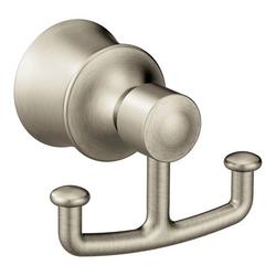 2 Robe Hook in Brushed Nickel