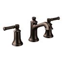 Moen Oil Rubbed Bronze Two Handle Widespread Bathroom Sink Faucet 