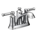 Moen Chrome Two Handle Centerset Bathroom Sink Faucet with Pop-Up Drain Assembly 