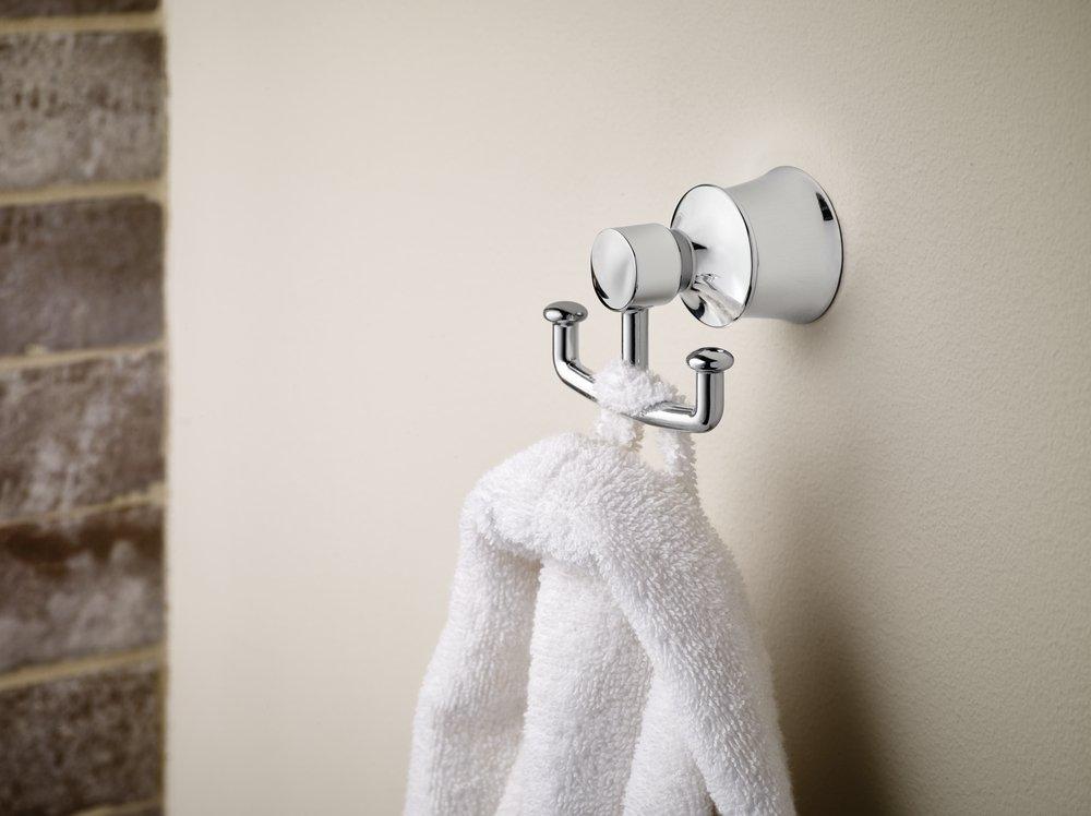 Moen Polished Chrome 2 Robe Hook 
