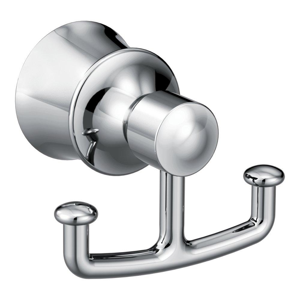 Moen Polished Chrome 2 Robe Hook 