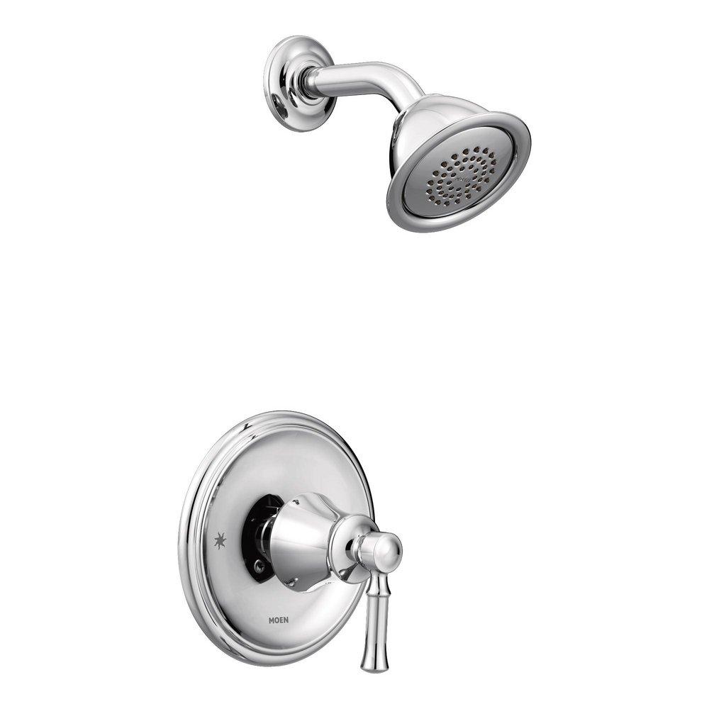 Moen Polished Chrome Single Handle Single Function Shower Faucet (Trim Only) 