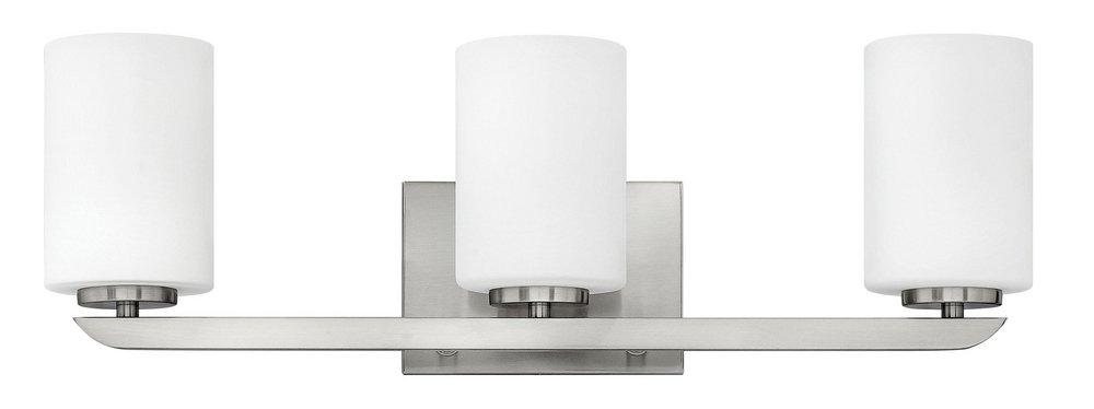 Hinkley Brushed Nickel 3-Light 100W Wall Mount Bath Light 