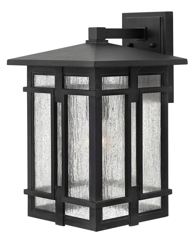 Hinkley Museum Black 100W 1-Light Medium E-26 LED Outdoor Wall Sconce 