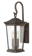 Hinkley Oil Rubbed Bronze 20 in. 60W 2-Light Candelabra E-12 Base Outdoor Wall Sconce 