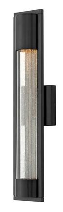 Hinkley Satin Black 35W 1-Light GU10 Halogen Outdoor Wall Sconce 
