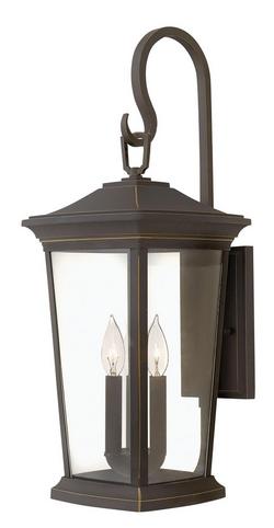 24-4/5 in. 3-Light 60W Wall Lantern in Oil Rubbed Bronze