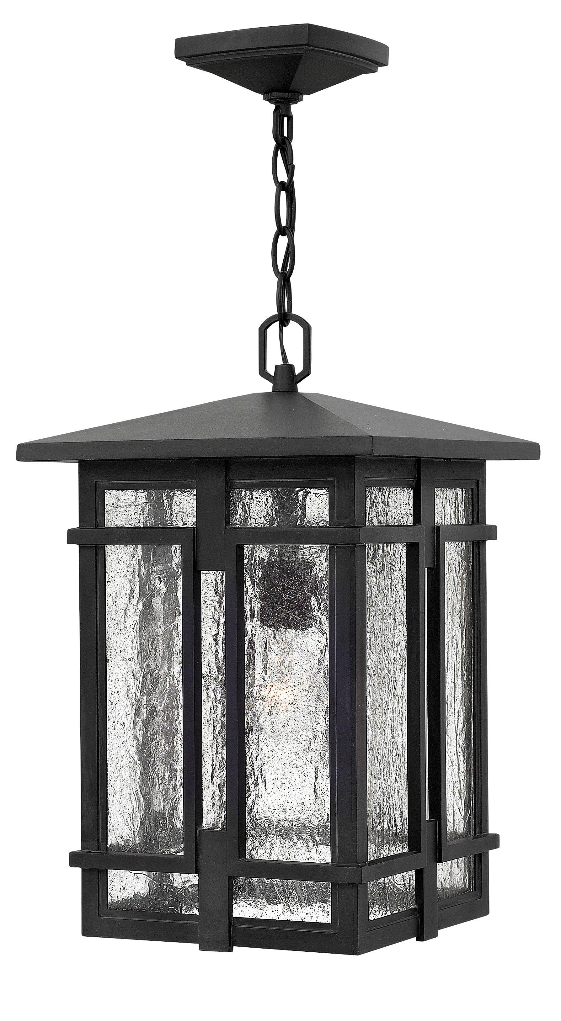 Hinkley Museum Black 11 x 17-1/2 in. 100W 1-Light Ceiling Mount Medium E-26 Outdoor Pendant 