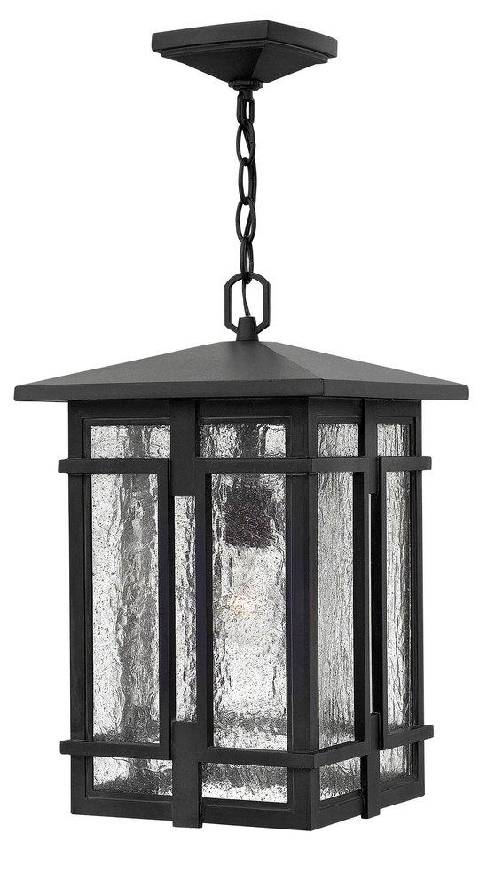 Hinkley Museum Black 11 x 17-1/2 in. 100W 1-Light Ceiling Mount Medium E-26 Outdoor Pendant 