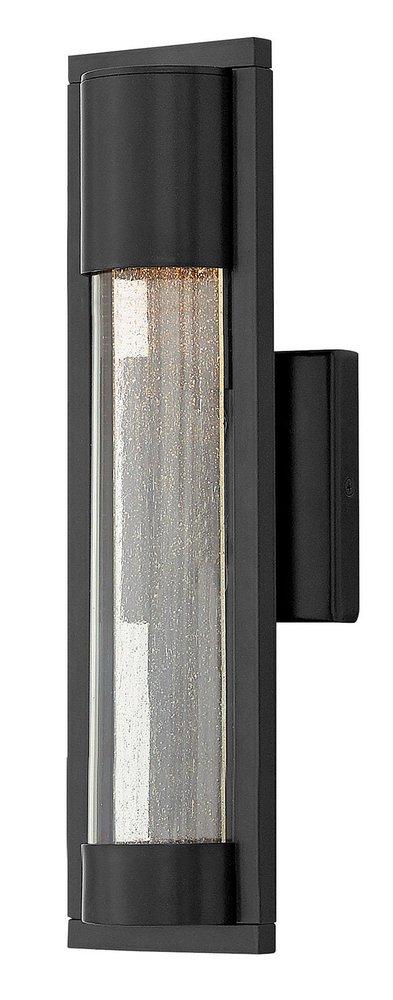 Hinkley Satin Black 35W 1-Light GU10 Halogen Outdoor Wall Sconce 