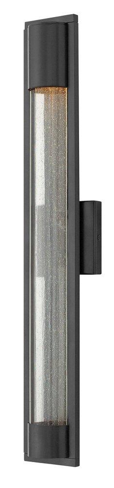 Hinkley Satin Black 35W 1-Light GU10 Halogen Outdoor Wall Sconce 