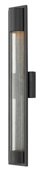 Hinkley Satin Black 35W 1-Light GU10 Halogen Outdoor Wall Sconce 