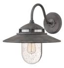 100W 1-Light Medium E-26 Incandescent Outdoor Wall Sconce in Aged Zinc
