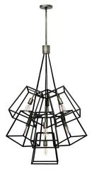 Hinkley Aged Zinc/Antique Nickel 100W 7-Light Medium E-26 Incandescent Chandelier 