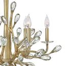 Fredrick Ramond Champagne Gold 26 x 30 in. 60W 6-Light LED Chandelier 