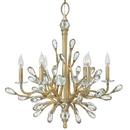 Fredrick Ramond Champagne Gold 26 x 30 in. 60W 6-Light LED Chandelier 
