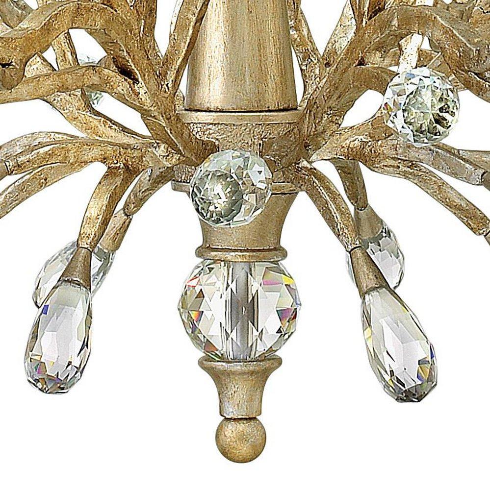 Fredrick Ramond Champagne Gold 26 x 30 in. 60W 6-Light LED Chandelier 
