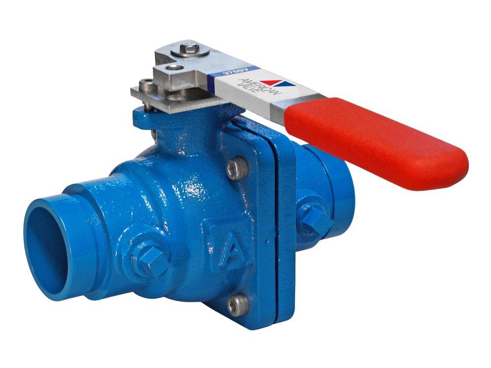 American Valve Cast Iron Full Port Grooved 200# Ball Valve 