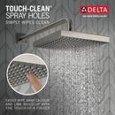 Delta Faucet Brilliance&reg; Stainless Single Function Soft Rain Showerhead 
