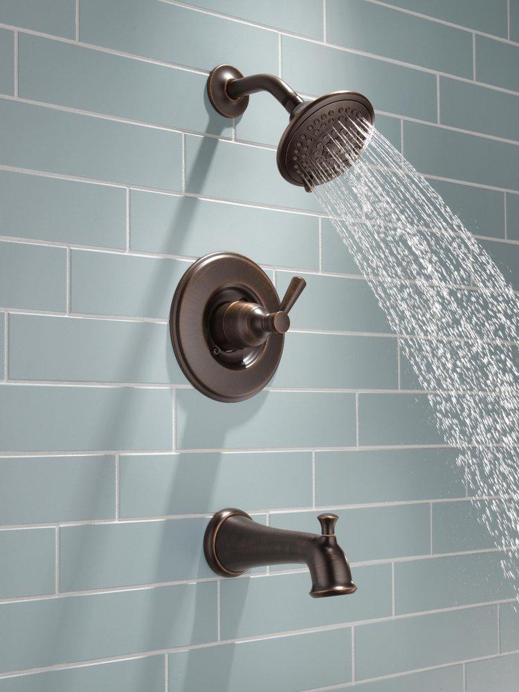 Delta Faucet Venetian Bronze Single Handle Multi Function Bathtub & Shower Faucet (Trim Only) 