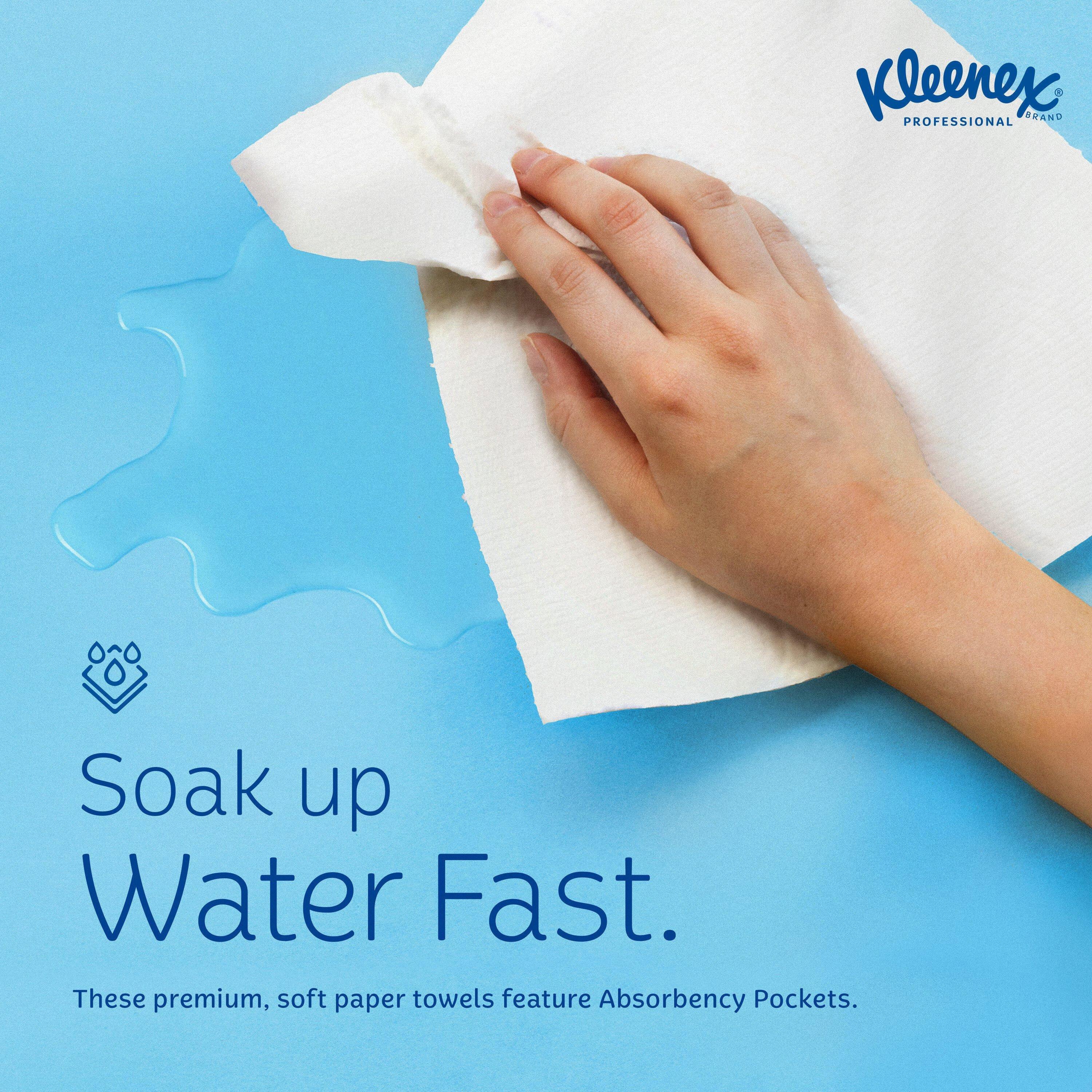 Kleenex&reg; White 9 in. Paper Pop-up Hand Towel in White (Case of 18) 
