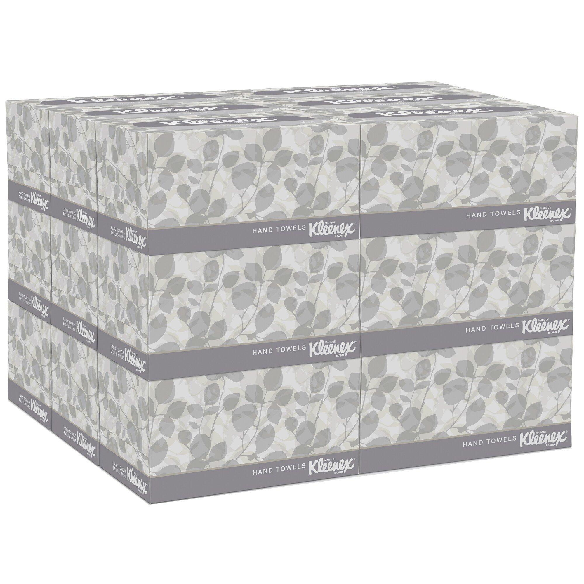 Kleenex&reg; White 9 in. Paper Pop-up Hand Towel in White (Case of 18) 