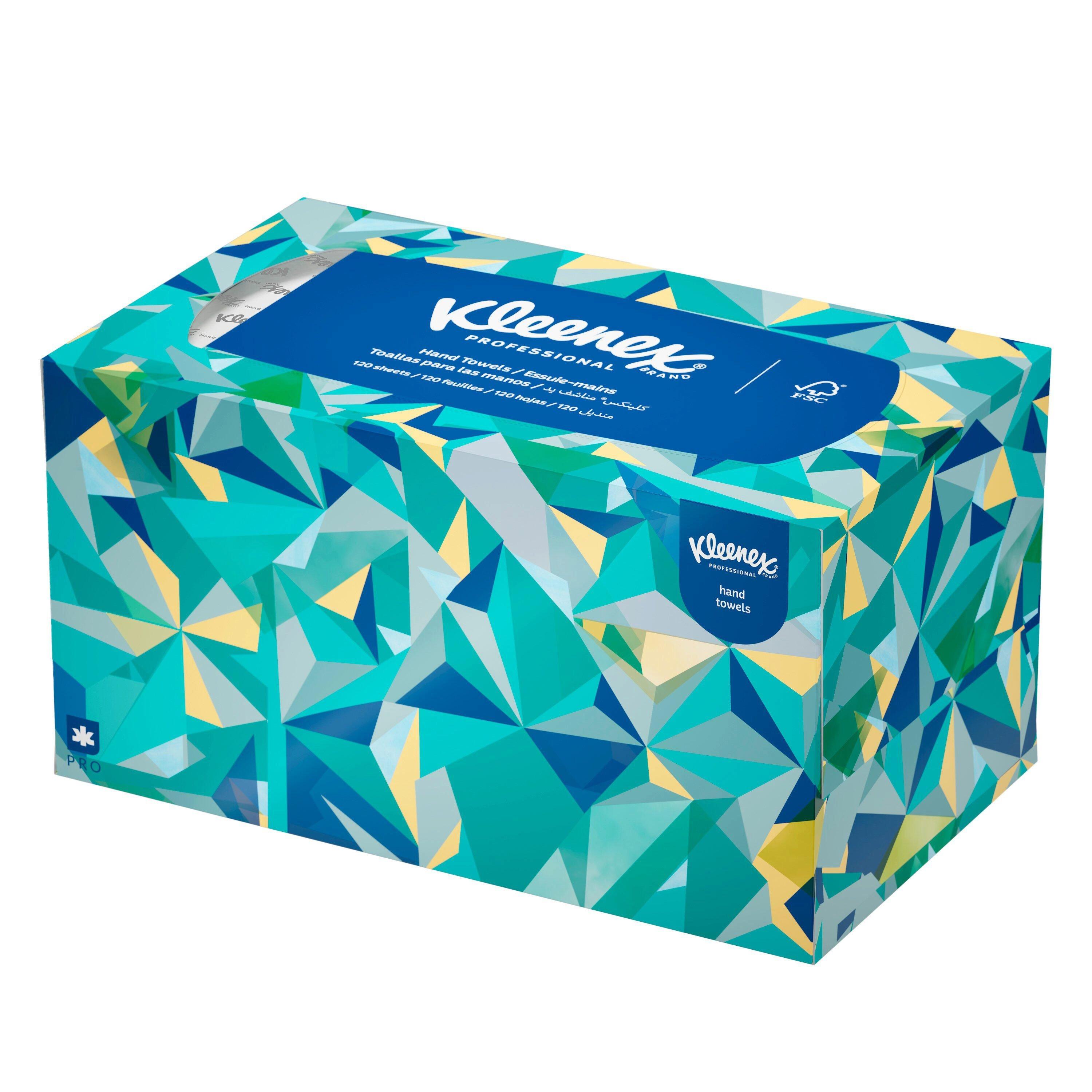 Kleenex&reg; White 9 in. Paper Pop-up Hand Towel in White (Case of 18) 