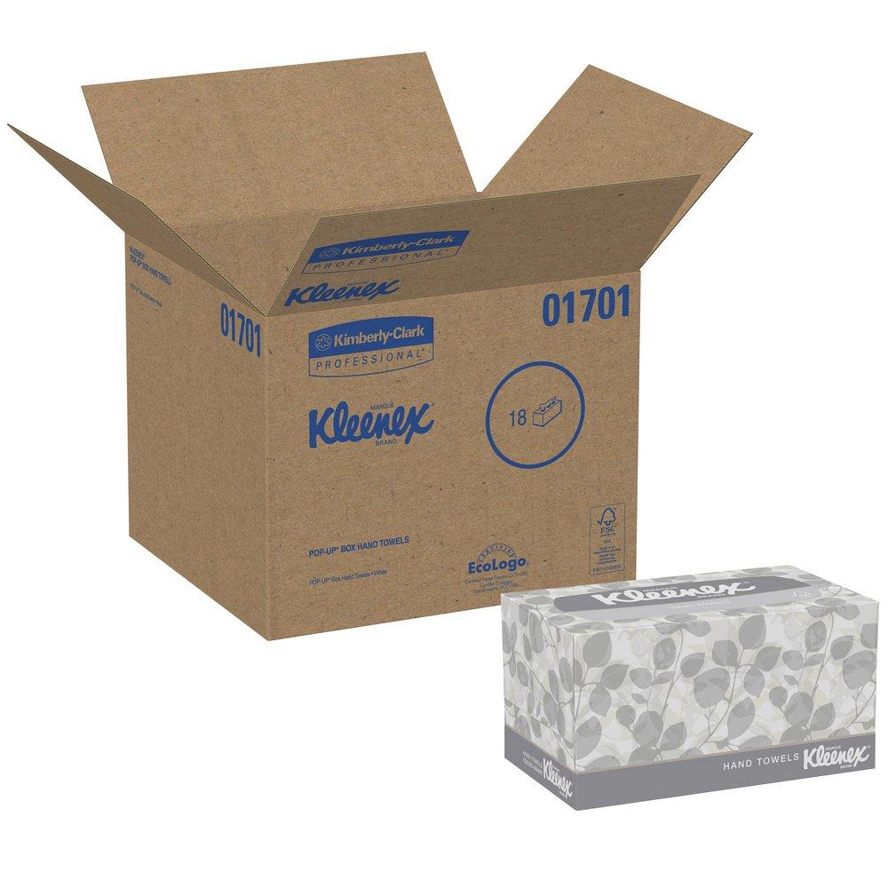 Kimberly Clark White 10-1/2 in. Hand Towel in a Pop-Up Box (Case of 18) 