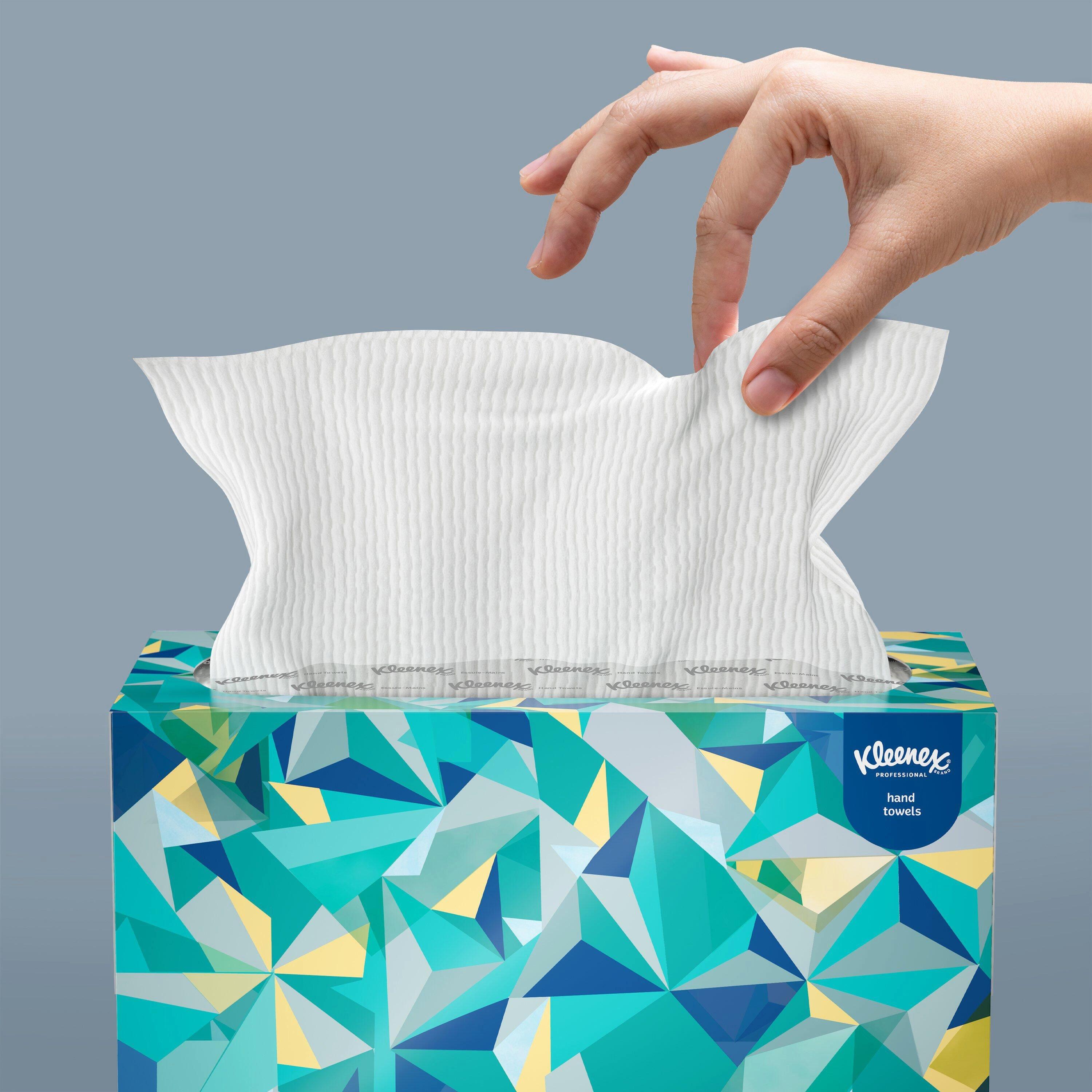 Kleenex&reg; White 9 in. Paper Pop-up Hand Towel in White (Case of 18) 
