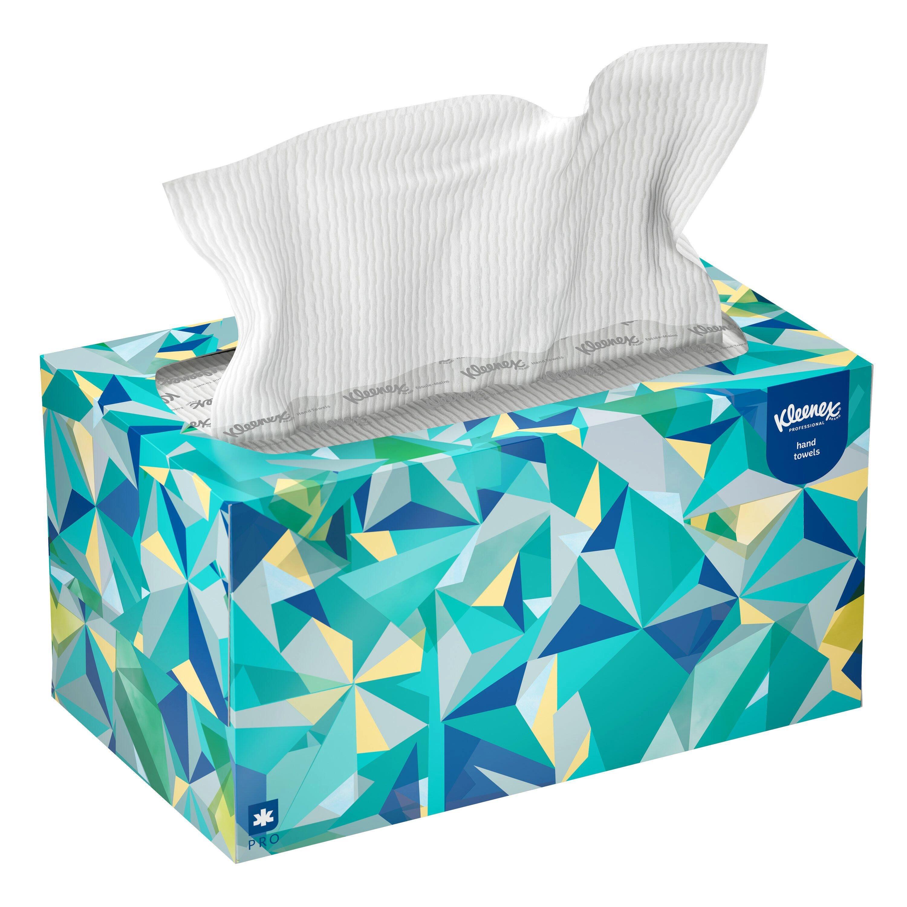 Kleenex&reg; White 9 in. Paper Pop-up Hand Towel in White (Case of 18) 