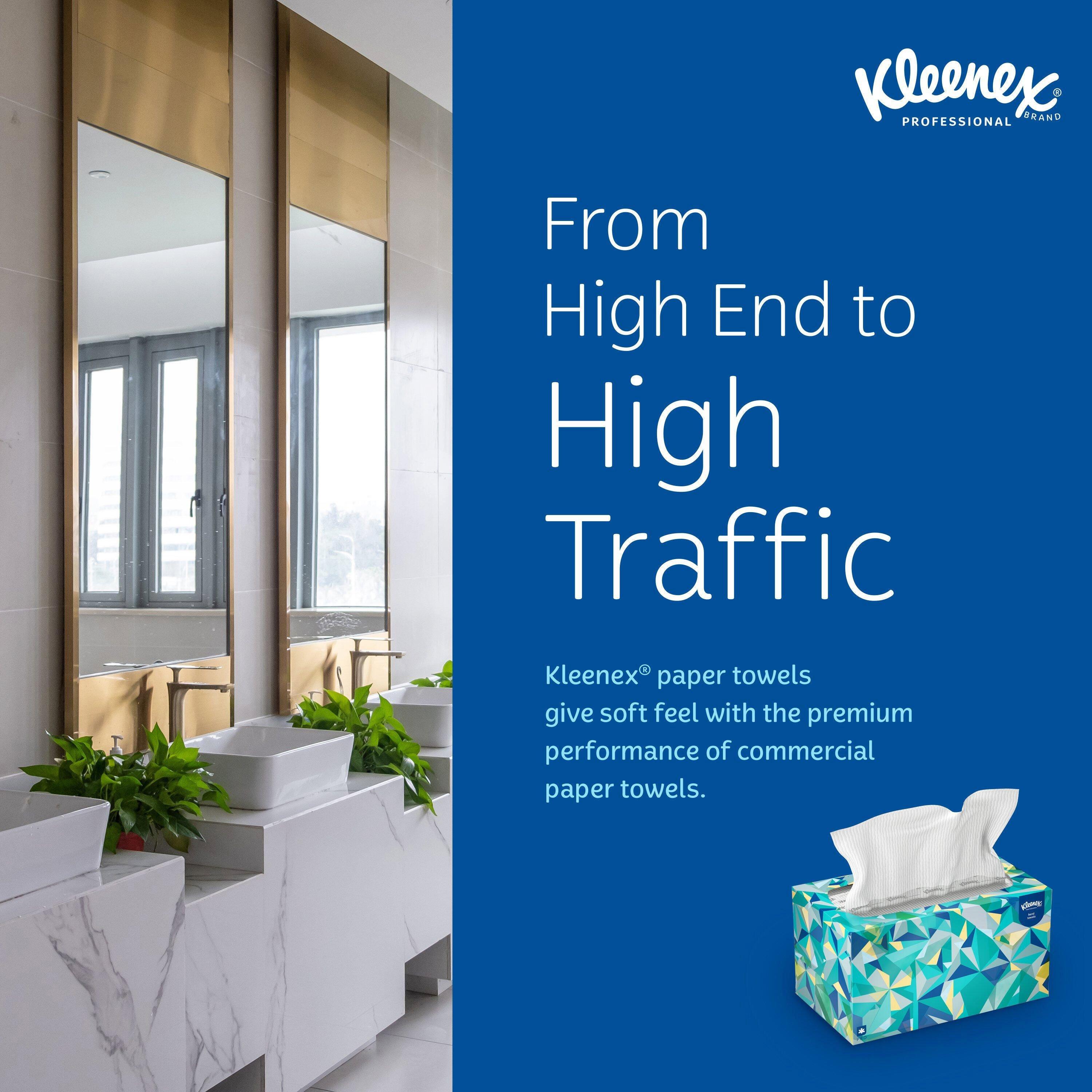 Kleenex&reg; White 9 in. Paper Pop-up Hand Towel in White (Case of 18) 