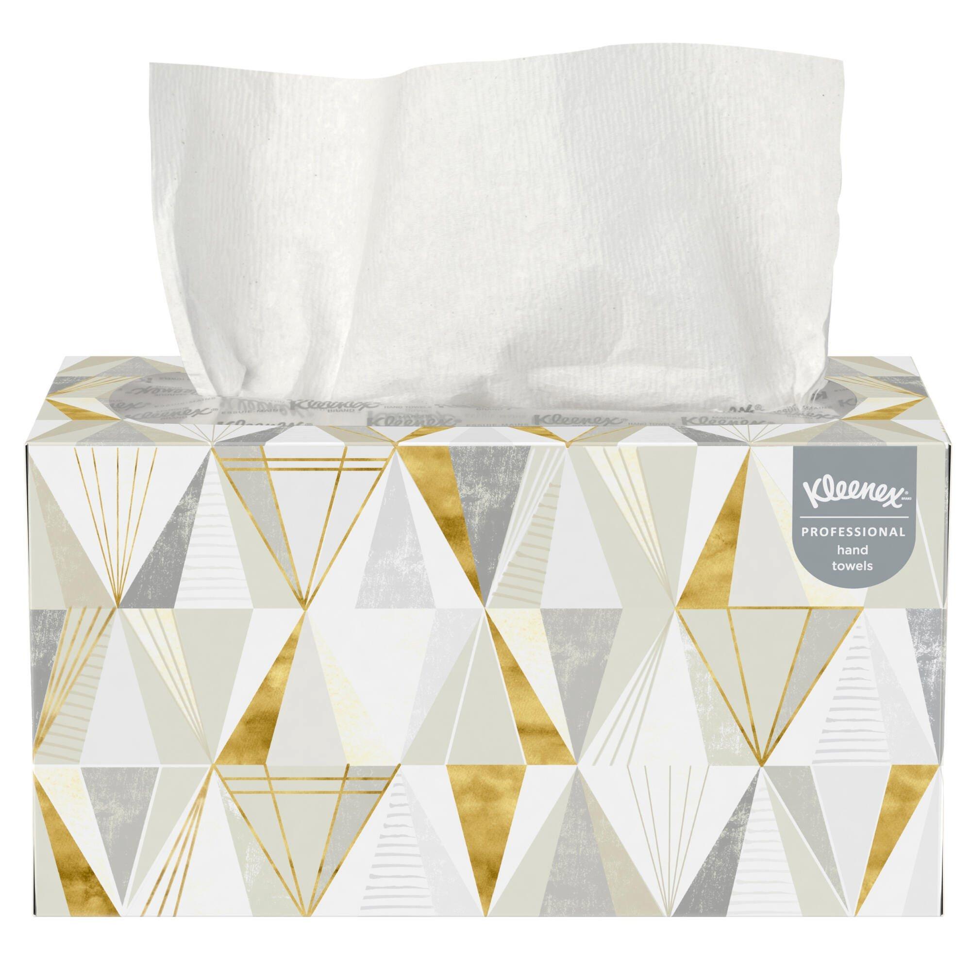 Kleenex&reg; White 9 in. Paper Pop-up Hand Towel in White (Case of 18) 