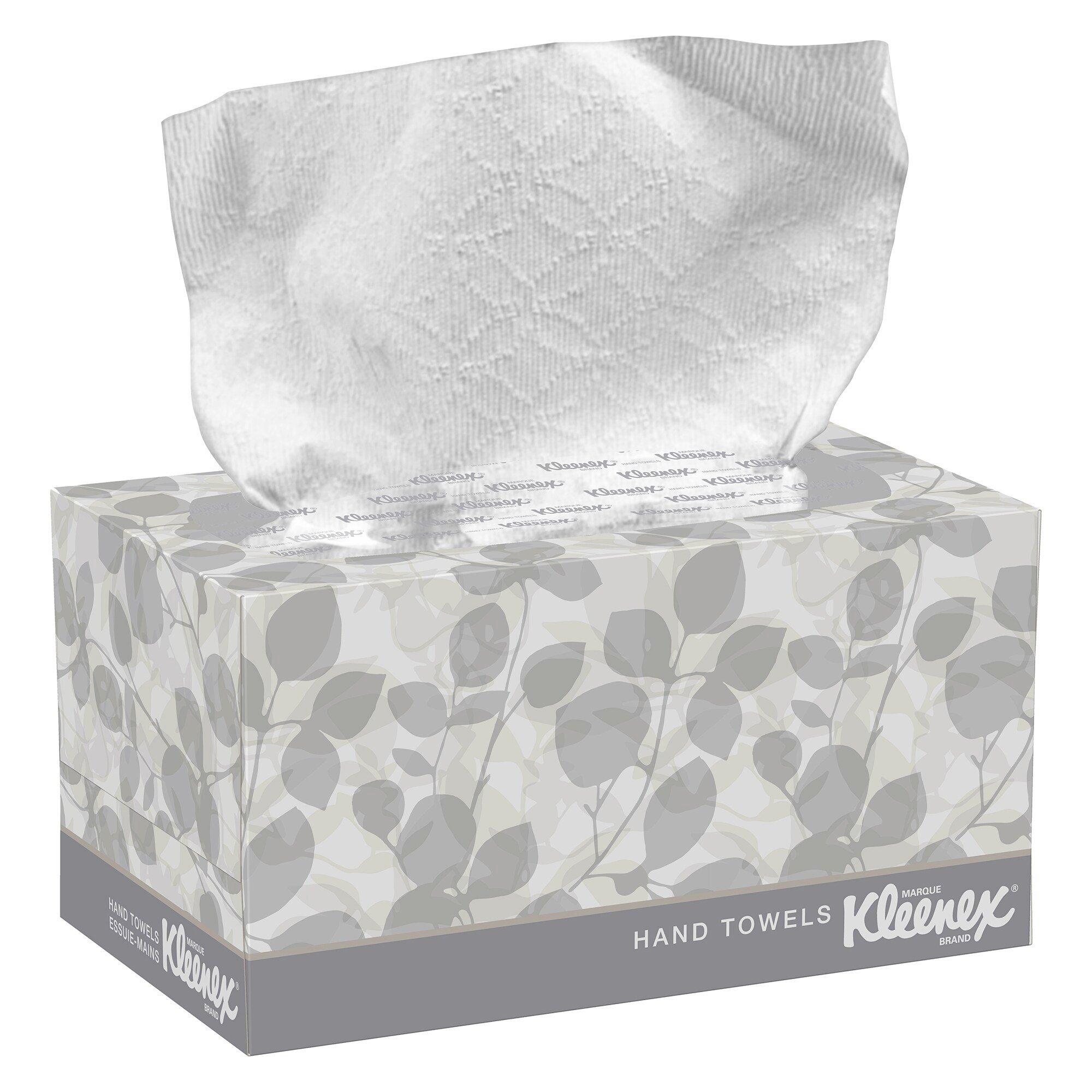 Kleenex&reg; White 9 in. Paper Pop-up Hand Towel in White (Case of 18) 