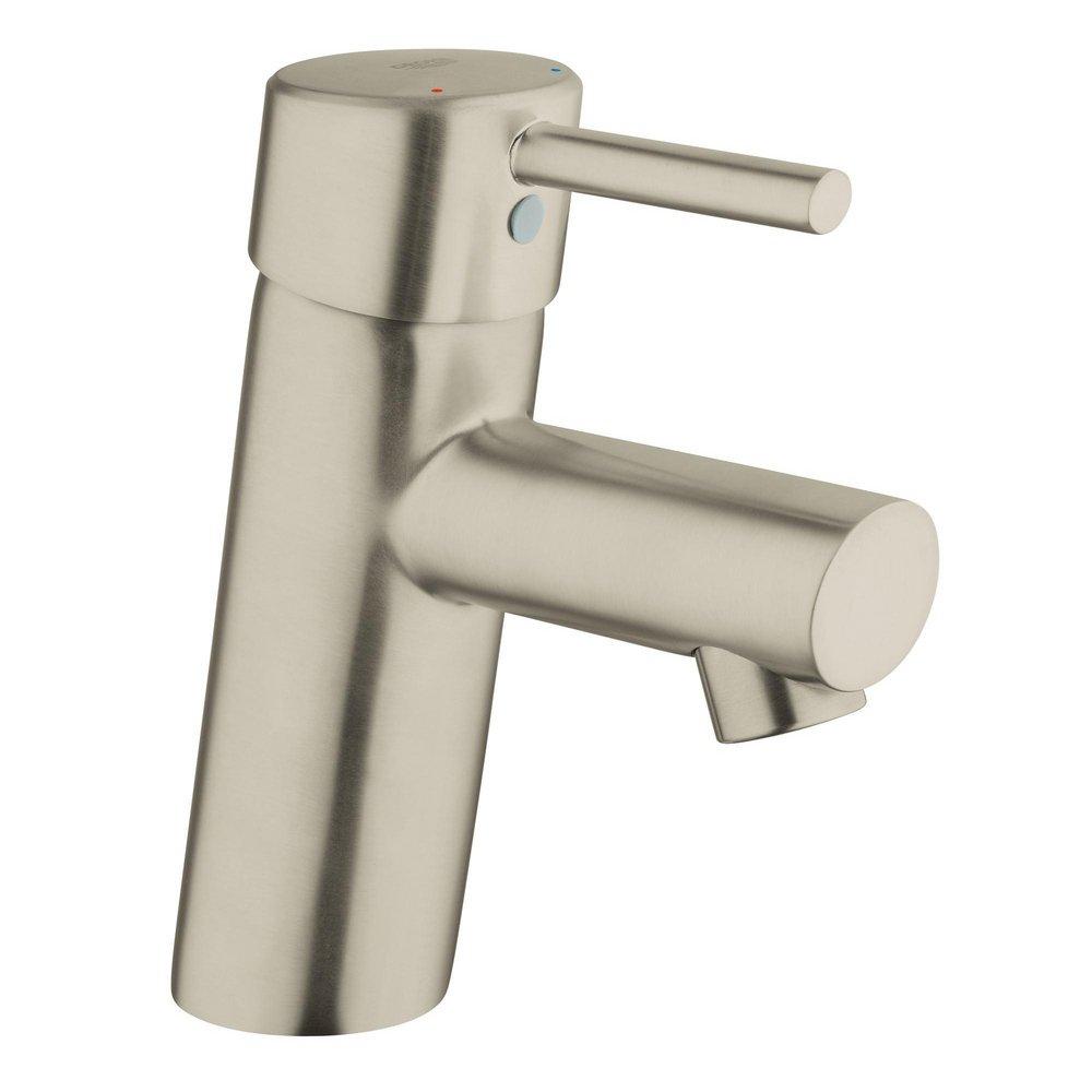 GROHE Brushed Nickel Infinity Finish&trade; Single Handle Bathroom Sink Faucet 