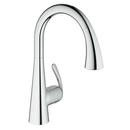 GROHE StarLight&reg; Chrome 1.75 gpm 1 Hole Deck Mount Kitchen Faucet with Single Lever Handle and Swivel Spout 