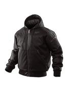 S Size Polyester Hoodie Jacket in Black