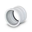 Multi-Fittings Corporation White 10-3/4 in. Bell End SDR 18 PVC Sewer Adapter in White 