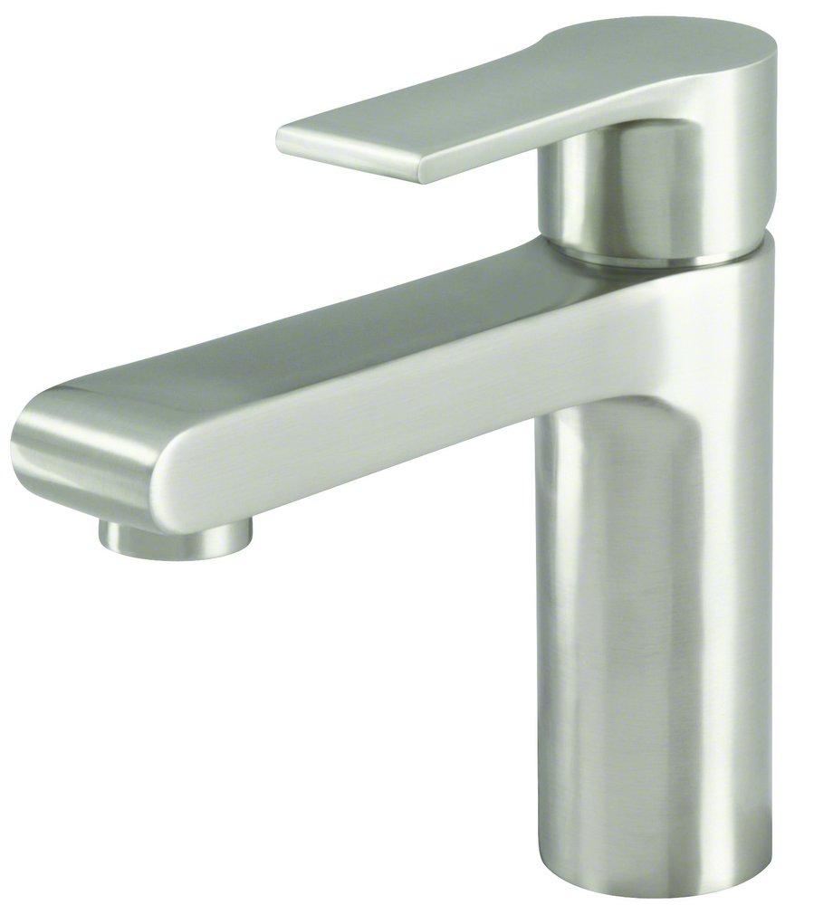 Gerber Plumbing Brushed Nickel Single Handle Monoblock Bathroom Sink Faucet Lever Handle 
